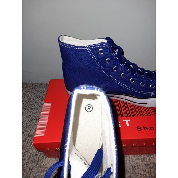Blue and White Sport Shoes by The Collection Size 8 (fit like size 7) NWT - Picture 6 of 7